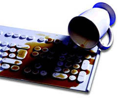 Coffee over keyb